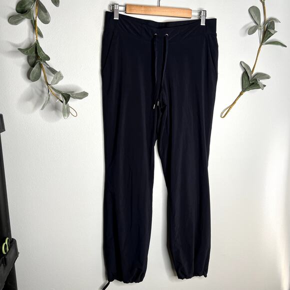 Athleta Dark Blue Jogger Pants - Picture 1 of 7